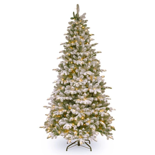 Christmas Central 6.5’ Pre-Lit Snowy Everest Fir Artificial Christmas Tree, Clear Lights 3 Christmas Central 6.5’ Pre-Lit Snowy Everest Fir Artificial Christmas Tree, Clear Lights