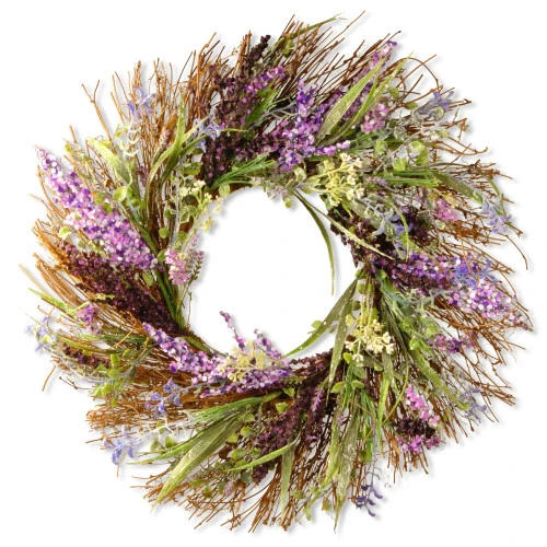 Christmas Central Mixed Leaf Spring Artificial Wreath - 22-Inch, Unlit 3 Christmas Central Mixed Leaf Spring Artificial Wreath - 22-Inch, Unlit