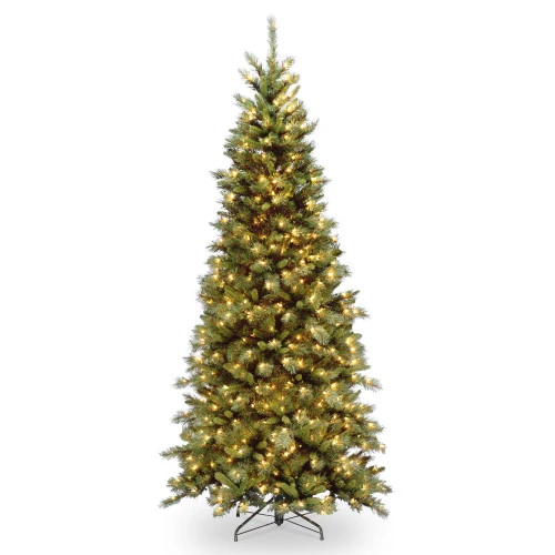 Christmas Central 6.5’ Pre-Lit Tiffany Fir Medium Artificial Christmas Tree, White Lights 3 Christmas Central 6.5’ Pre-Lit Tiffany Fir Medium Artificial Christmas Tree, White Lights
