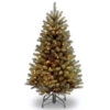 Christmas Central 4.5’ Pre-lit North Valley Spruce Artificial Christmas Tree, Clear Lights